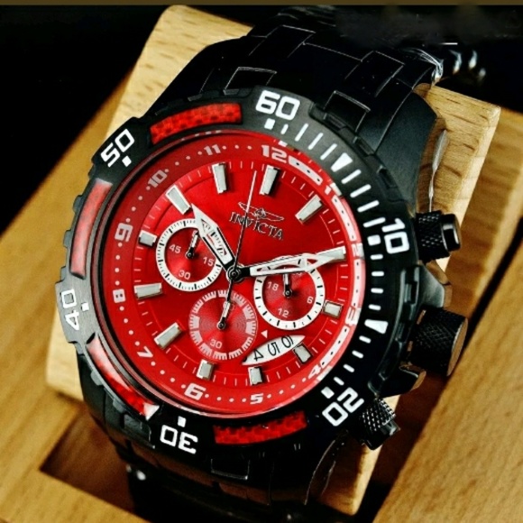 red invicta watch